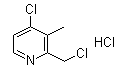 structure of CAS# 152402-97-6, 4-氯-2-氯甲基-3-甲基吡啶盐酸盐