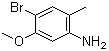 structure of CAS# 152626-77-2, 4-溴-5-甲氧基-2-甲基苯胺