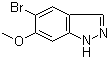structure of CAS# 152626-78-3, 5-溴-6-甲氧基-1H-吲唑