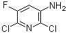 structure of CAS# 152840-65-8, 2,6-二氯-5-氟-3-吡啶胺