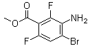 structure of CAS# 1529613-64-6, 3-氨基-4-溴-2,6-二氟苯甲酸甲酯