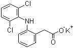 structure of CAS# 15307-81-0, 双氯芬酸钾