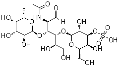 CAS # 153153-62-9, O-6-Deoxy-alpha-L-galactopyranosyl-(1→3)-O-[3-O-sulfo-beta-D-galactopyranosyl-(1→4)]-2-(acetylamino)-2-deoxy-D-glucose, 3'-Sulfatyl Lewis X