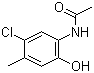 structure of CAS# 153506-14-0, 2-Acetamido-4-chloro-5-methylphenol