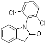 structure of CAS# 15362-40-0, 1-(2,6-二氯苯基)-1,3-二氢-2H-吲哚-2-酮