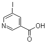 structure of CAS# 15366-65-1, 5-Iodo-3-pyridinecarboxylic acid
