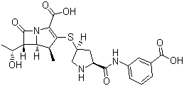 structure of CAS# 153832-46-3, 厄他培南