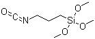 structure of CAS# 15396-00-6, 3-Isocyanatopropyltrimethoxysilane