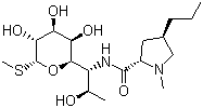 CAS # 154-21-2, Lincomycin, Methyl 6,8-dideoxy-6-[[[(2S,4R)-1-methyl-4-propyl-2-pyrrolidinyl]carbonyl]amino]-1-thio-D-erythro-alpha-D-gluco-octopyranoside
