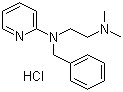 structure of CAS# 154-69-8, Tripelennamine hydrochloride