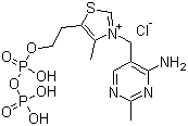 CAS 登录号：154-87-0, 焦磷酸硫胺素, 二磷酸硫胺, 维生素 B1, 脱羧辅酶