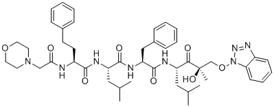 CAS # 1541171-68-9, Carfilzomib Impurity 70, (S)-N-((S)-1-(((2R,4S)-1-((1H-benzo[d][1,2,3]triazol-1-yl)oxy)-2-hydroxy-2,6-dimethyl-3-oxoheptan-4-yl)amino)-1-oxo-3-phenylpropan-2-yl)-4-methyl-2-((S)-2-(2-morpholinoacetamido)-4-phenylbutanamido)pentanamide