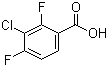 structure of CAS# 154257-75-7, 3-Chloro-2,4-difluorobenzoic acid