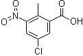 structure of CAS# 154257-81-5, 5-Chloro-2-methyl-3-nitrobenzoic acid