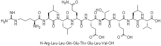 CAS 登录号：154427-28-8, L-精氨酰-L-亮氨酰-L-亮氨酰-L-谷氨酰胺酰-L-alpha-谷氨酰-L-苏氨酰-L-alpha-谷氨酰-L-亮氨酰-L-缬氨酸