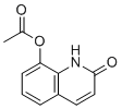 structure of CAS# 15450-72-3, 2-Oxo-1,2-dihydroquinolin-8-yl acetate