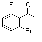 structure of CAS# 154650-16-5, 2-溴-6-氟-3-甲基苯甲醛