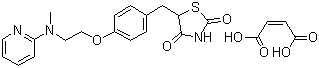 structure of CAS# 155141-29-0, Rosiglitazone maleate