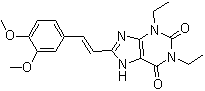 CAS # 155270-98-7, 8-[(1E)-2-(3,4-Dimethoxyphenyl)ethenyl]-1,3-diethyl-3,9-dihydro-1H-purine-2,6-dione