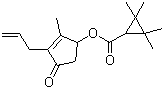 CAS # 15589-31-8, Terallethrin, 2,2,3,3-Tetramethylcyclopropanecarboxylic acid 2-methyl-4-oxo-3-(2-propenyl)-2-cyclopenten-1-yl ester, (RS)-3-Allyl-2-methyl-4-oxocyclopent-2-enyl 2,2,3,3-tetramethylcyclopropanecarboxylate, 2-Methyl-4-oxo-3-(2-propenyl)-2-cyclopenten-1-yl 2,2,3,3-tetramethylcyclopropanecarboxylate
