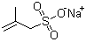 甲基丙烯磺酸钠分子结构 (CAS 1561-92-8)