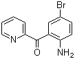 structure of CAS# 1563-56-0, 2-氨基-5-溴苯基-2-吡啶基甲酮