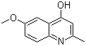 structure of CAS# 15644-90-3, 6-Methoxy-2-methyl-4-quinolinol
