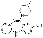 CAS # 156632-07-4, 11-(4-Methyl-1-piperazinyl)-5H-dibenzo[b,e][1,4]diazepin-2-ol, 2-Hydroxy-8-dechloroclozapine