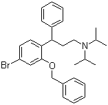 structure of CAS# 156755-27-0, 3-(2-(Benzyloxy)-5-bromophenyl)-N,N-diisopropyl-3-phenylpropan-1-amine
