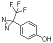 CAS 登录号：156824-51-0, 4-[3-(三氟甲基)-3H-双吖丙啶-3-基]苯酚