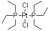structure of CAS# 15692-07-6, 顺式-双(三乙基膦)二氯化铂
