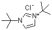 structure of CAS# 157197-54-1, 1,3-Di-tert-butylimidazolium chloride