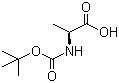 N-(tert-Butoxycarbonyl)-L-alanine molecular structure (CAS 15761-38-3)