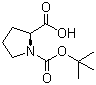 structure of CAS# 15761-39-4, Boc-L-Proline