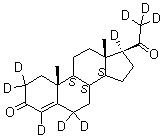 CAS 登录号：15775-74-3, 2,2,4,6,6,17,21,21,21-九氘代孕酮