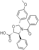 CAS # 157826-10-3, (2R,4S,5R)-3-Benzoyl-2-(4-methoxyphenyl)-4-phenyl-5-oxazolidinecarboxylic acid