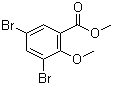 structure of CAS# 15790-59-7, 3,5-二溴-2-甲氧基苯甲酸甲酯