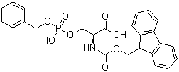 structure of CAS# 158171-14-3, Fmoc-丝氨酸磷酸苄酯