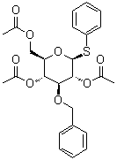 CAS # 158198-55-1, Phenyl 3-O-(phenylmethyl)-1-thio-beta-D-glucopyranoside triacetate