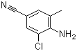 structure of CAS# 158296-69-6, 4-氨基-3-氯-5-甲基苯甲腈