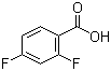 structure of CAS# 1583-58-0, 2,4-二氟苯甲酸