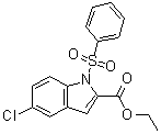 CAS # 158561-88-7, Ethyl 5-chloro-1-(phenylsulfonyl)-1H-indole-2-carboxylate, 2-Carboethoxy-5-chloro-1-phenylsulfonylindole