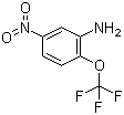 structure of CAS# 158579-82-9, 5-Nitro-2-(trifluoromethoxy)aniline