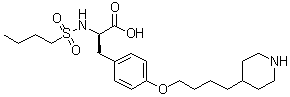 CAS # 158808-86-7, N-(Butylsulfonyl)-O-[4-(4-piperidinyl)butyl]-D-tyrosine