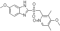 structure of CAS# 158812-85-2, 6-甲氧基-2-[[(4-甲氧基-3,5-二甲基-1-氧代-2-吡啶基)甲基]磺酰基]-1H-苯并咪唑