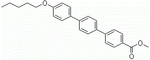CAS 登录号：158937-30-5, 4''-(戊氧基)-[1,1':4',1''-三联苯]-4-甲酸甲酯