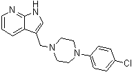 structure of CAS# 158985-00-3, 3-[[4-(4-氯苯基)-1-哌嗪基]甲基]-1H-吡咯并[2,3-b]吡啶