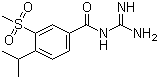 structure of CAS# 159138-80-4, N-(氨基亚氨基甲基)-4-(1-甲基乙基)-3-(甲磺酰基)苯甲酰胺