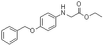 structure of CAS# 15917-88-1, N-[4-(苯基甲氧基)苯基]甘氨酸乙酯