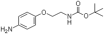 structure of CAS# 159184-15-3, 2-(4-氨基苯氧基)乙基氨基甲酸叔丁酯